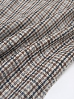 Cotton Blazer Brown detail 2