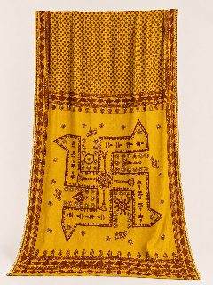 Georgette Swastik Saree detail 2
